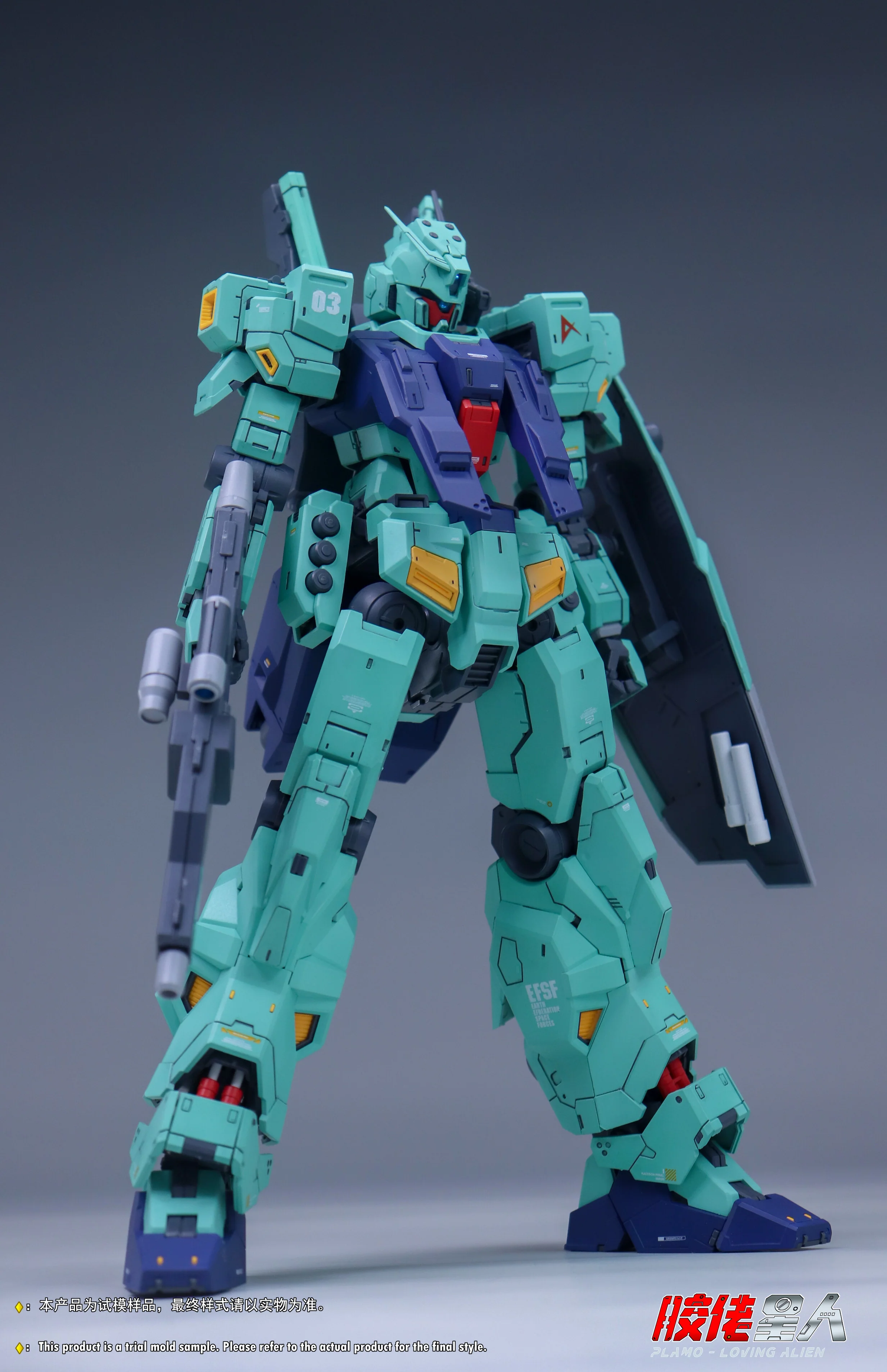 Plamo Loving Alien MG 1/100 RGM-88X Jeddah Amuro Custom Model Kit - Image 2